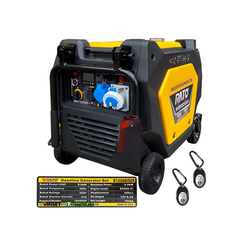 R12500ISER.jpg موتور برق اینورتری راتو 9.5 کیلووات مدل R12500iSER ریموت استارت - Image 1
