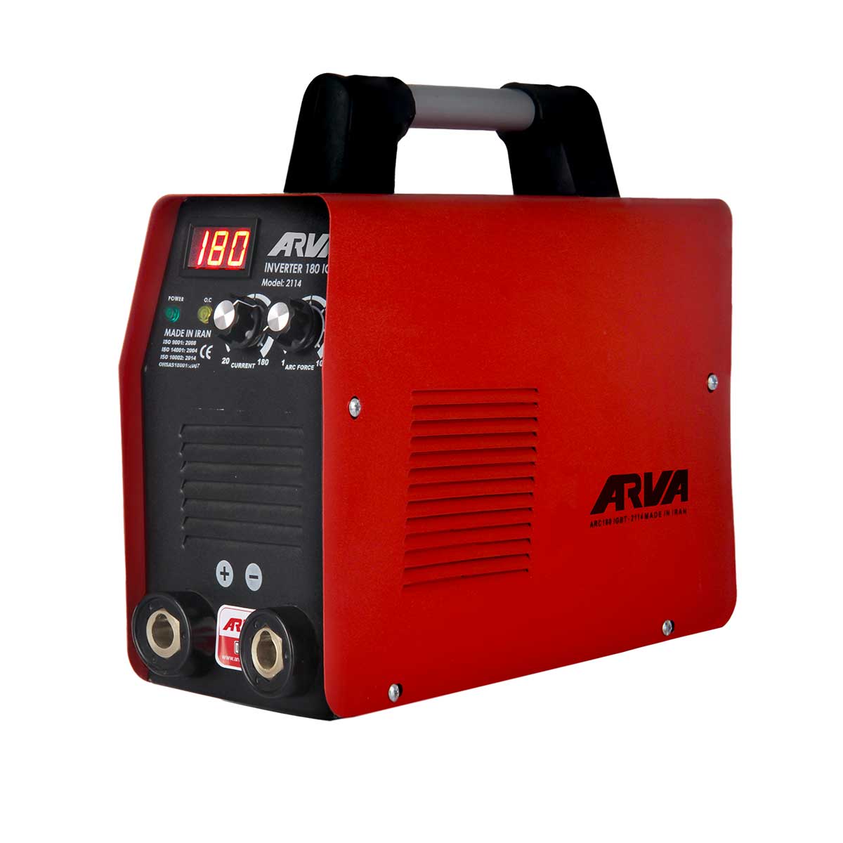 Welding-inverter-model-2114.jpg اینورتر جوشکاری آروا 180 آمپر دو ولوم مدل 2114 - Image 1