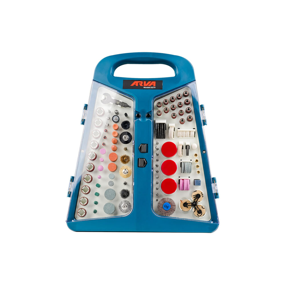 rotary-tool-accessory-kit-model-5579-1000x1000 مجموعه لوازم جانبی 239 پارچه فرز حکاکی آروا مدل 5579 - تصویر 1
